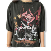 Round neck anime t-shirt Iasuka evangelion .
